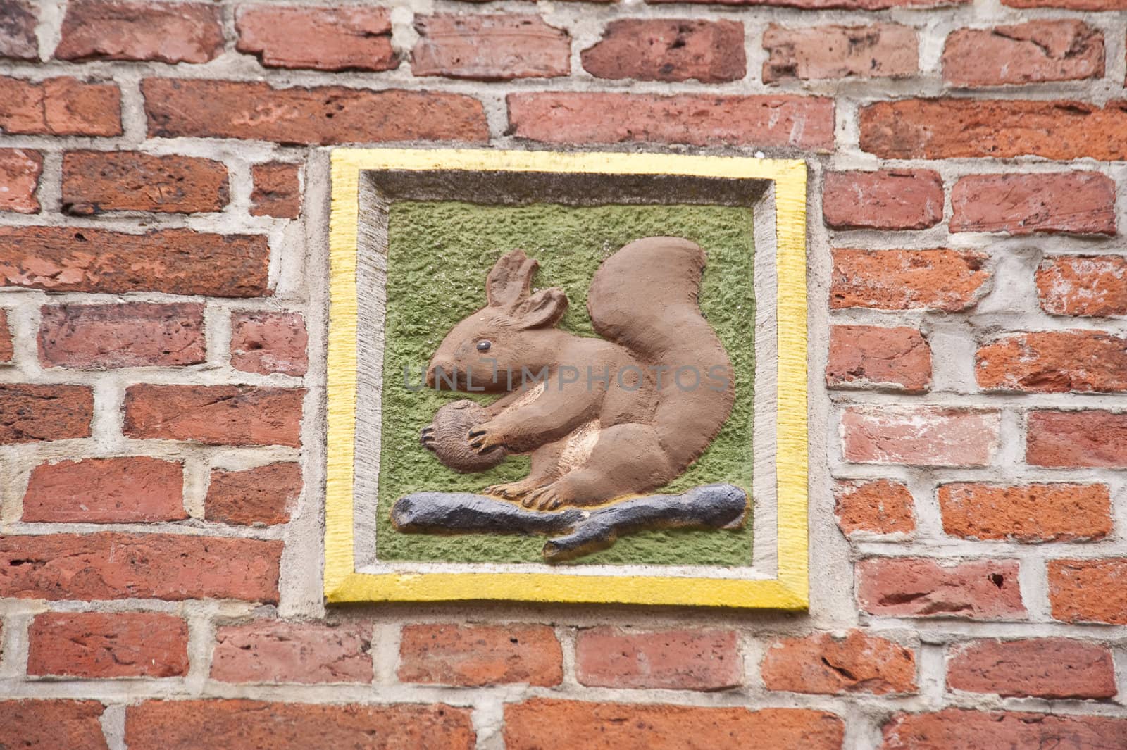 architectural detail in friedrichstadt / germany