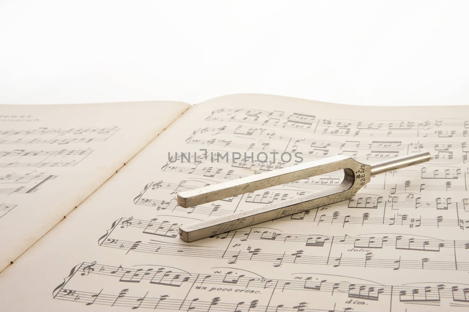 close up of a tuning fork