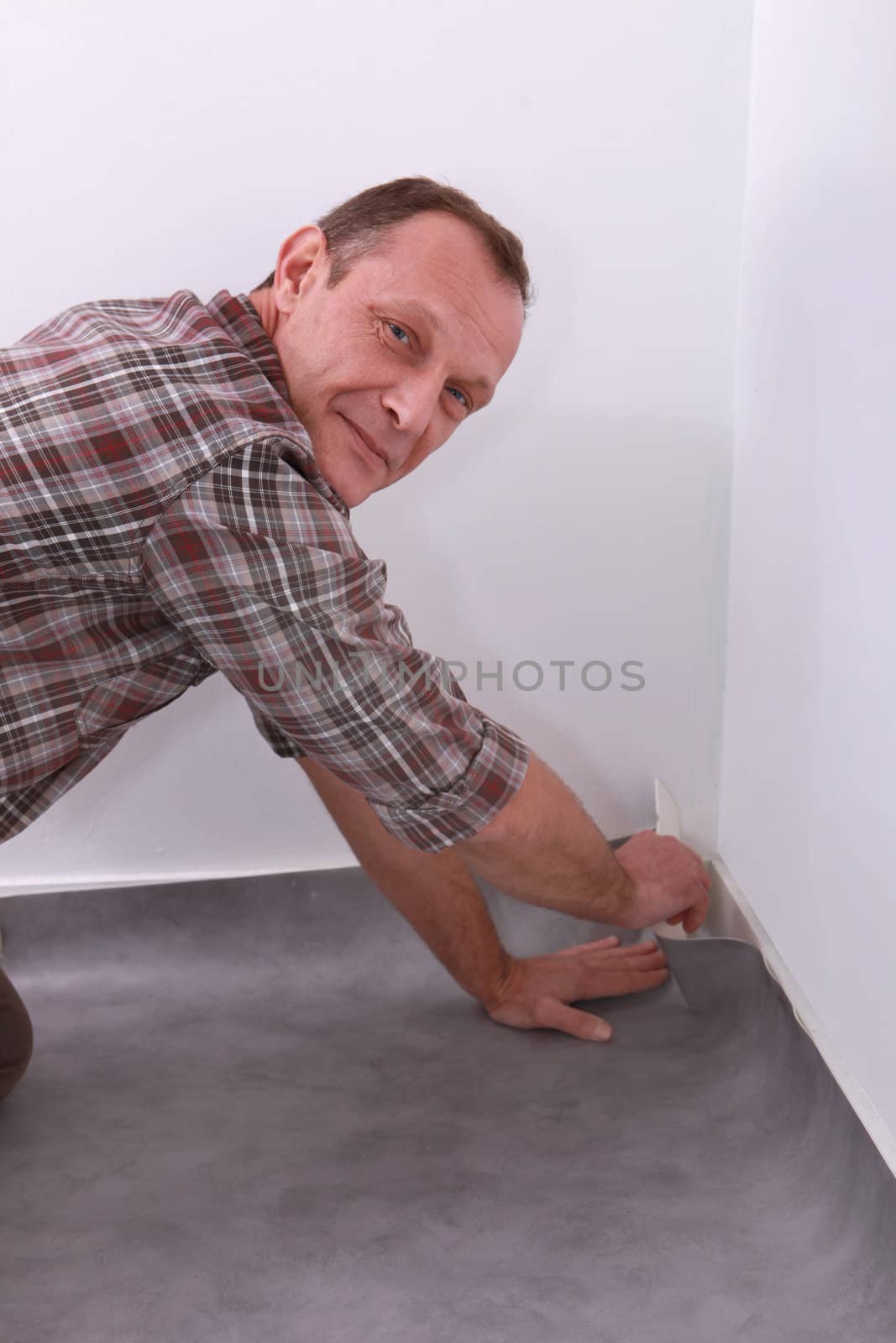 man carpeting