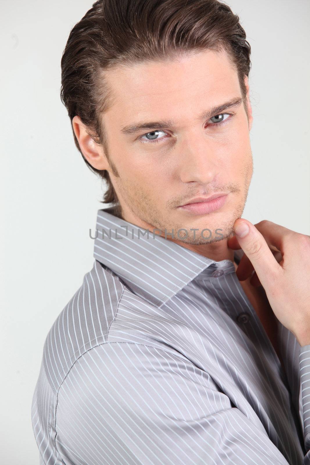 Handsome young businessman