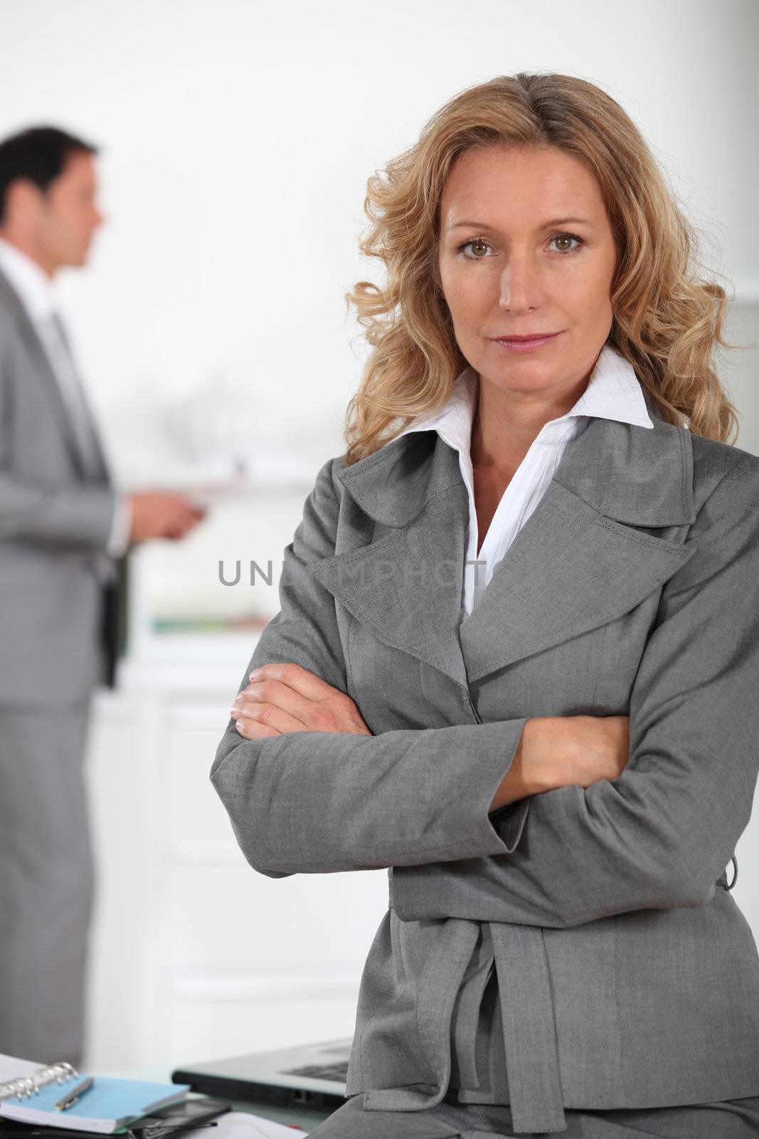 Businesswoman looking serious