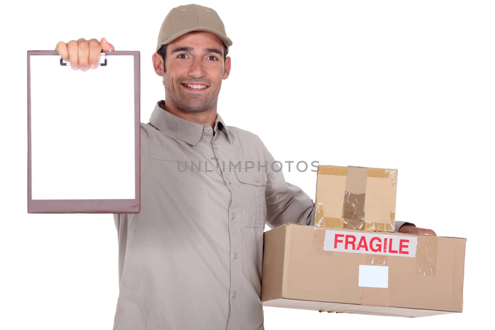 Man delivering parcel