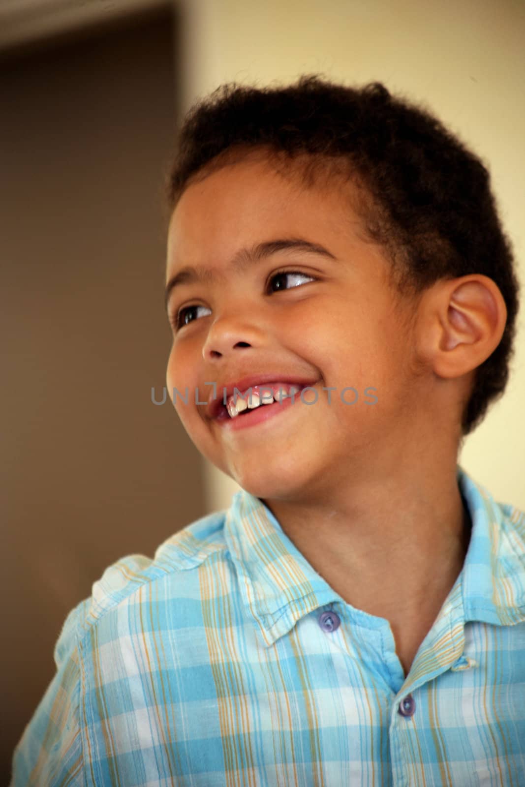 Portrait of happy little boy