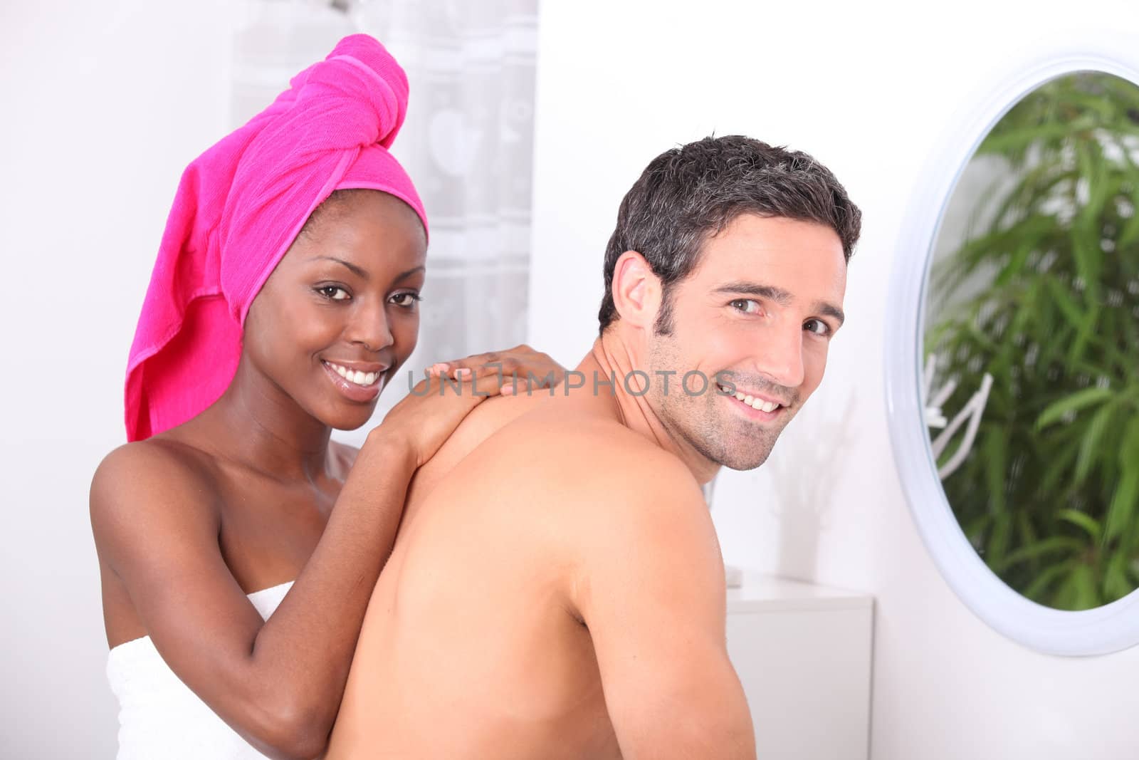 couple in the bathroom