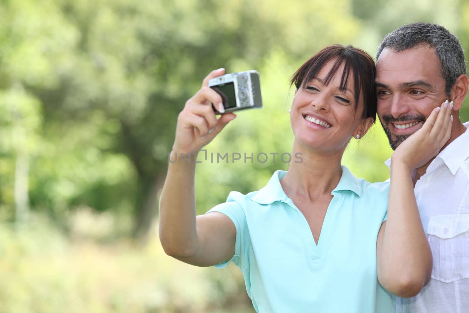 couple taking a self portrait