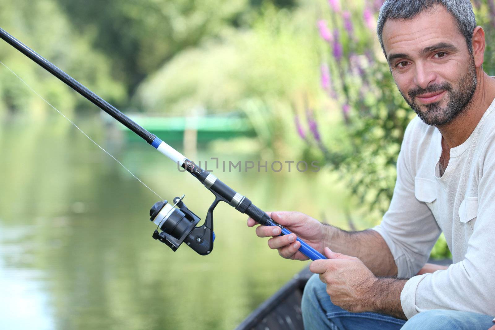 Man fishing