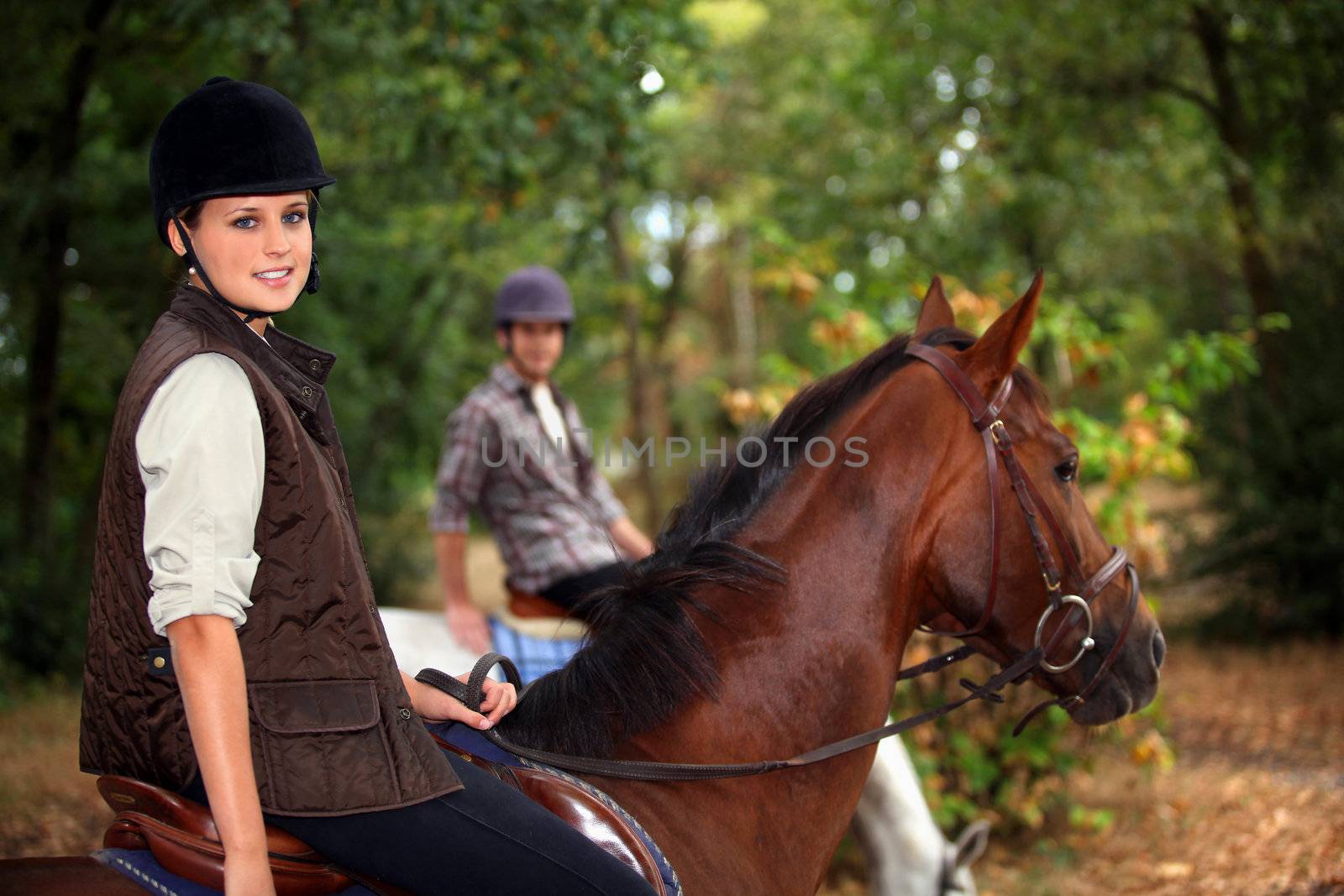 A horseback rider