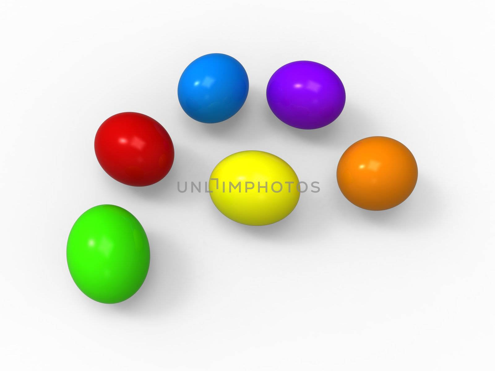 Easter eggs, color pack collection, solid colors