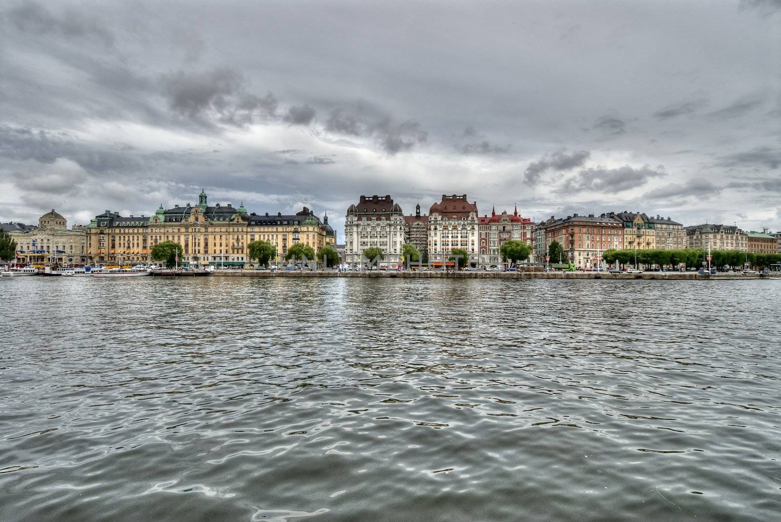 HDR picture of Stockholm, Sweden before the summer storm.