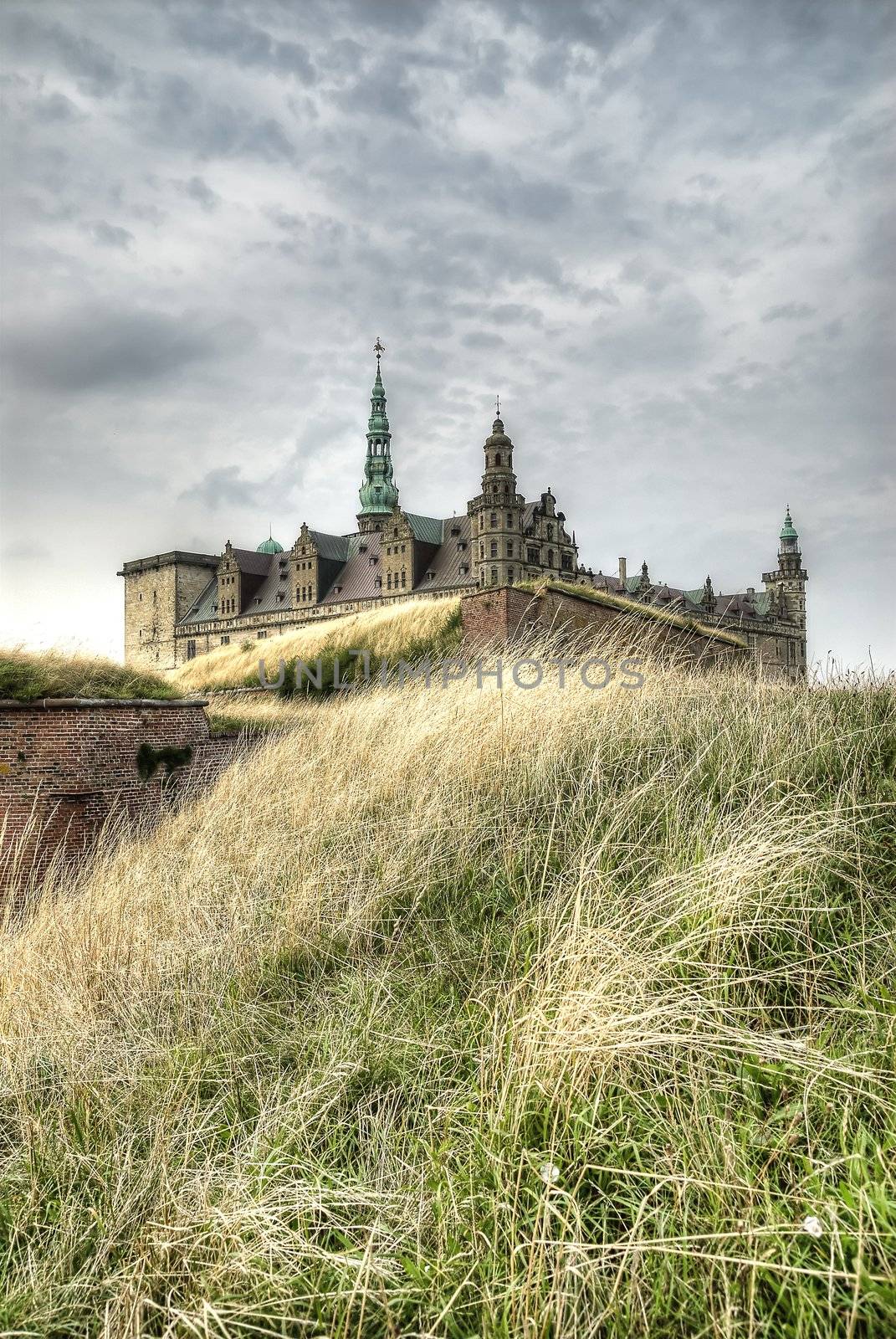 Renaissance Kronborg castle in Helsingor, Denmark.