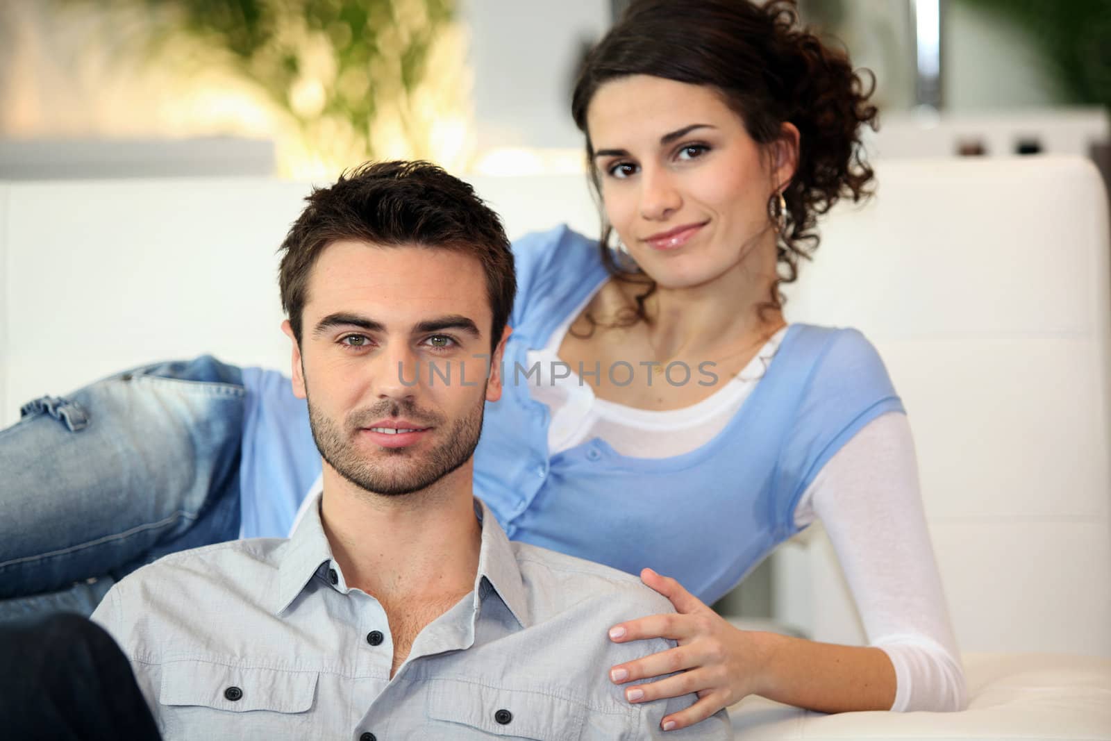 Young couple relaxing