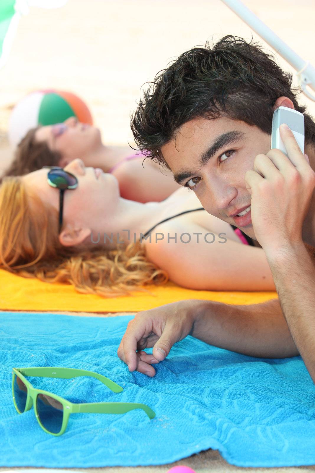 at the beach by phovoir