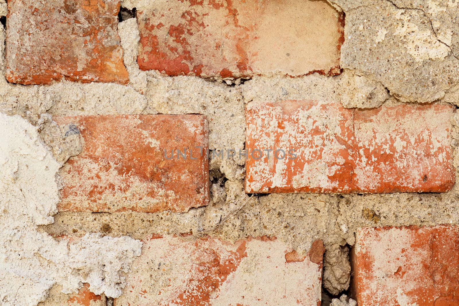 red brick wall background by artush
