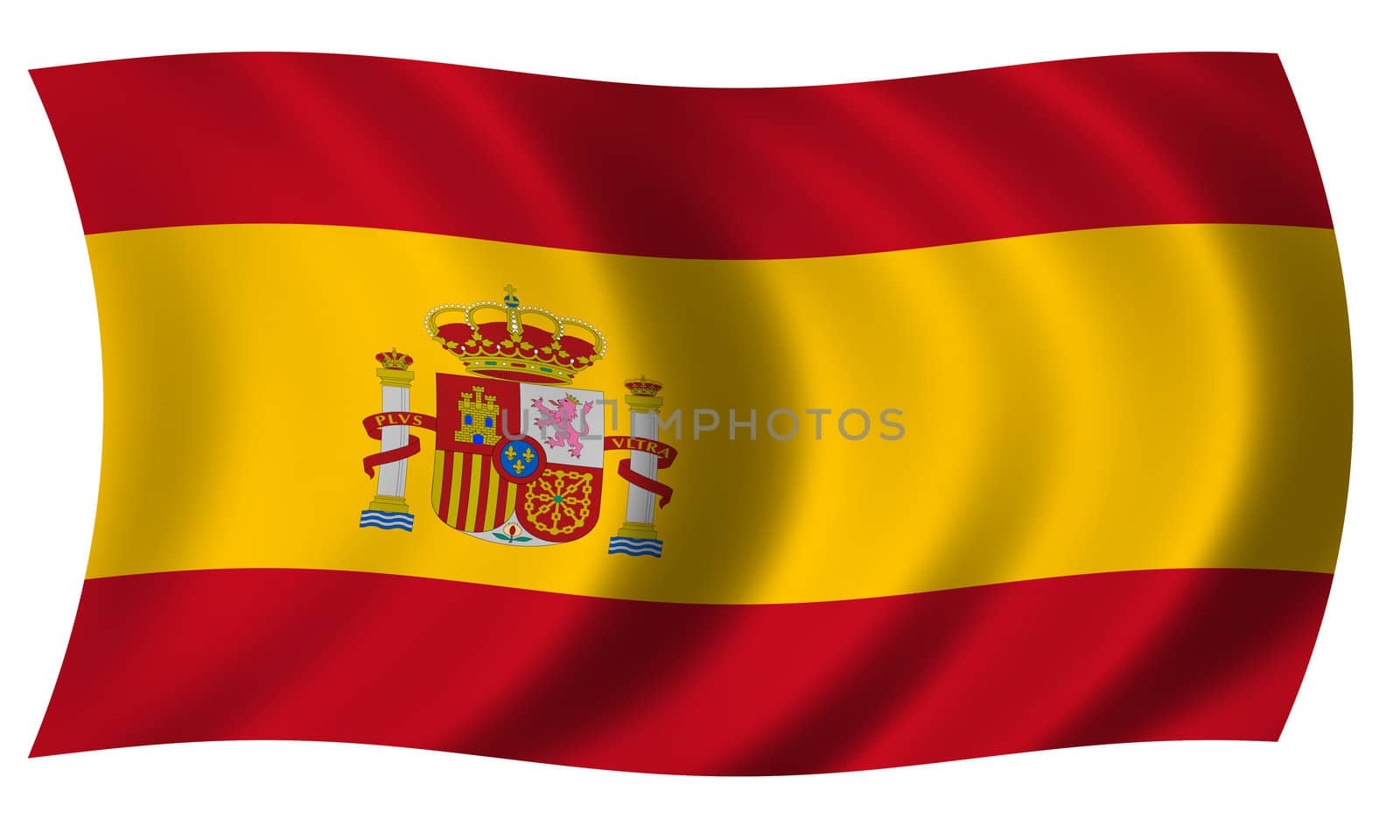 Spain flag in wave by nadil