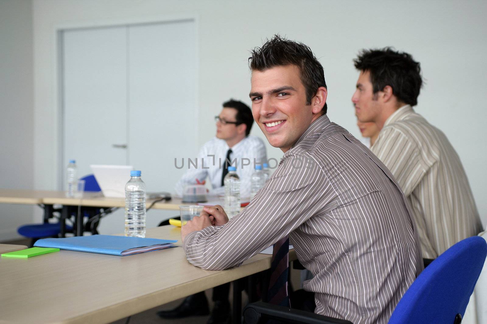 Men in business meeting