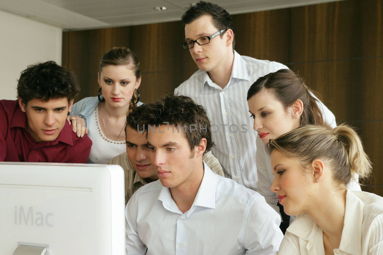 young businesspeople on a educational training