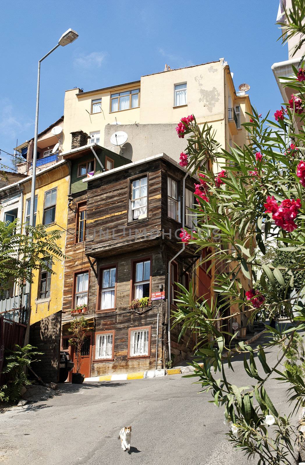 traditional wooden house in istanbul old town turkey