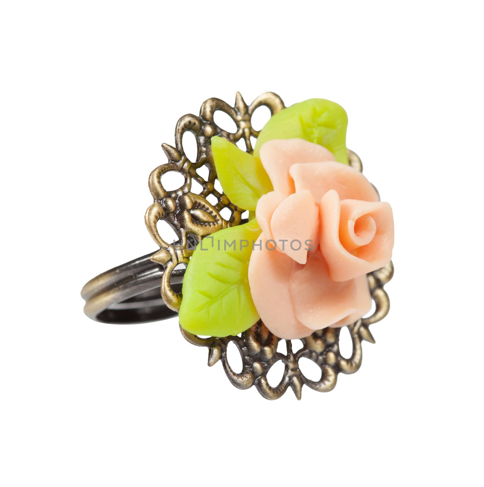 Ring delicate rose. Material plastic by AleksandrN