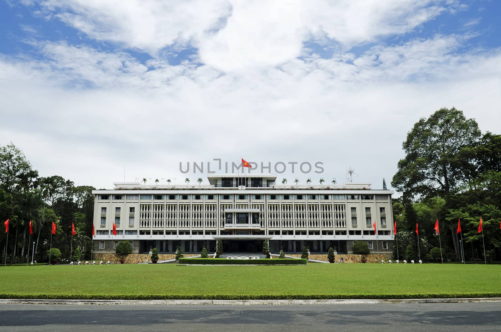 reunification palace ho chi minh city saigon vietnam by jackmalipan