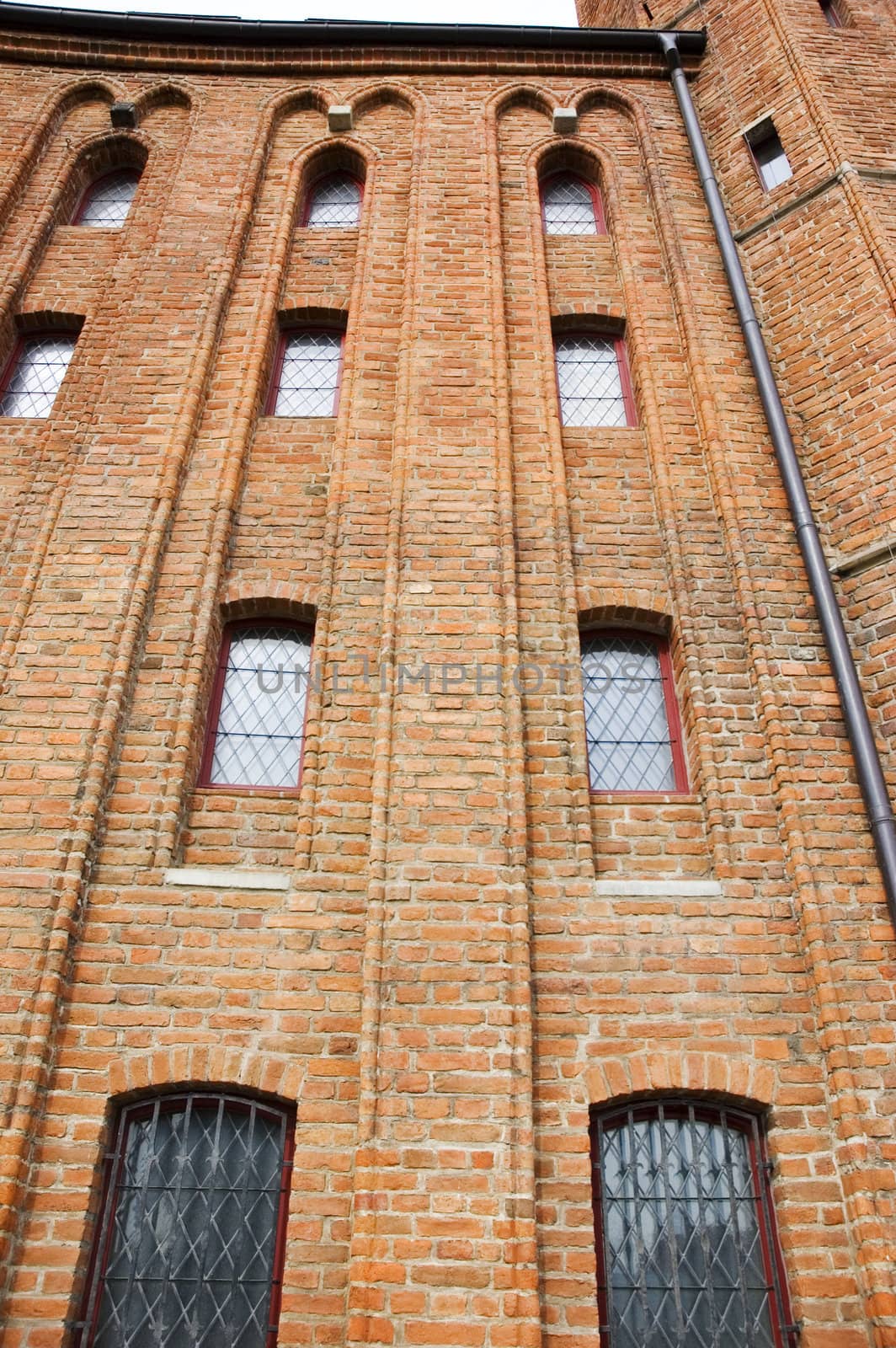 high building with many window