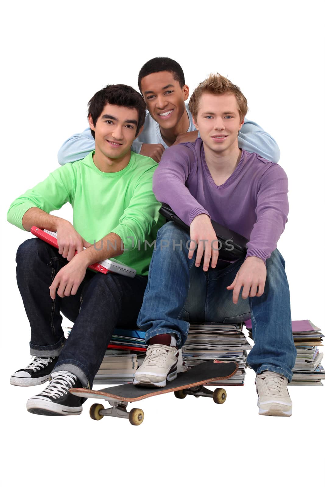 Group of male students by phovoir