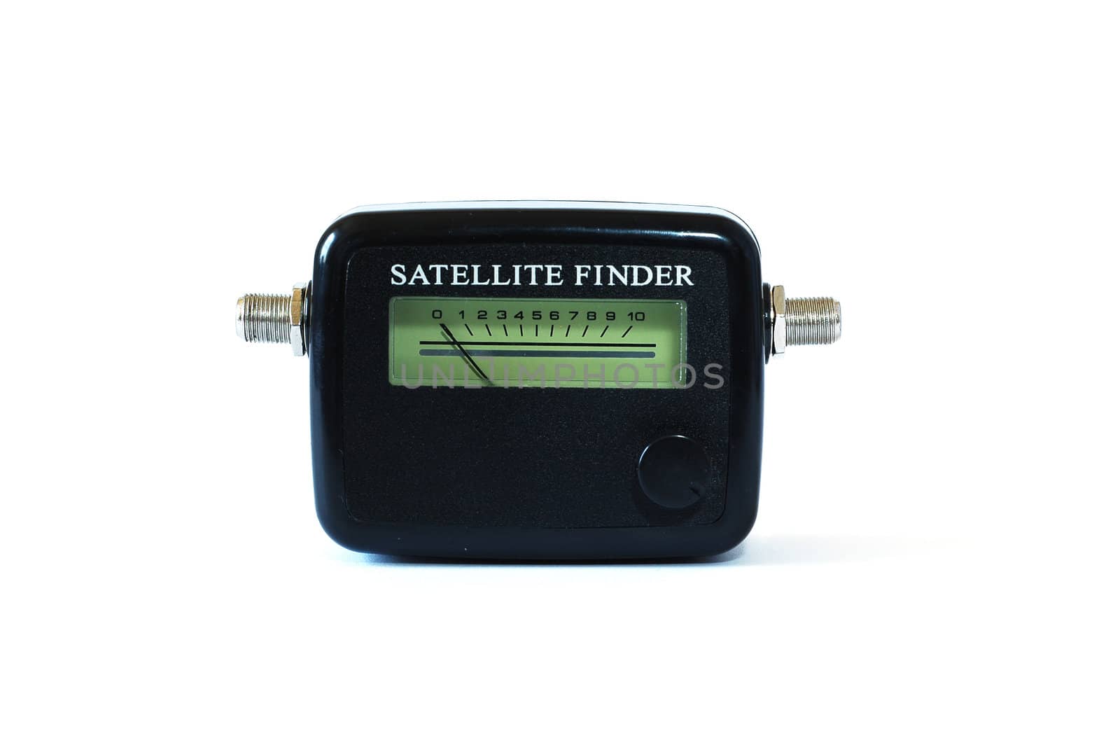 satellite finder on white background