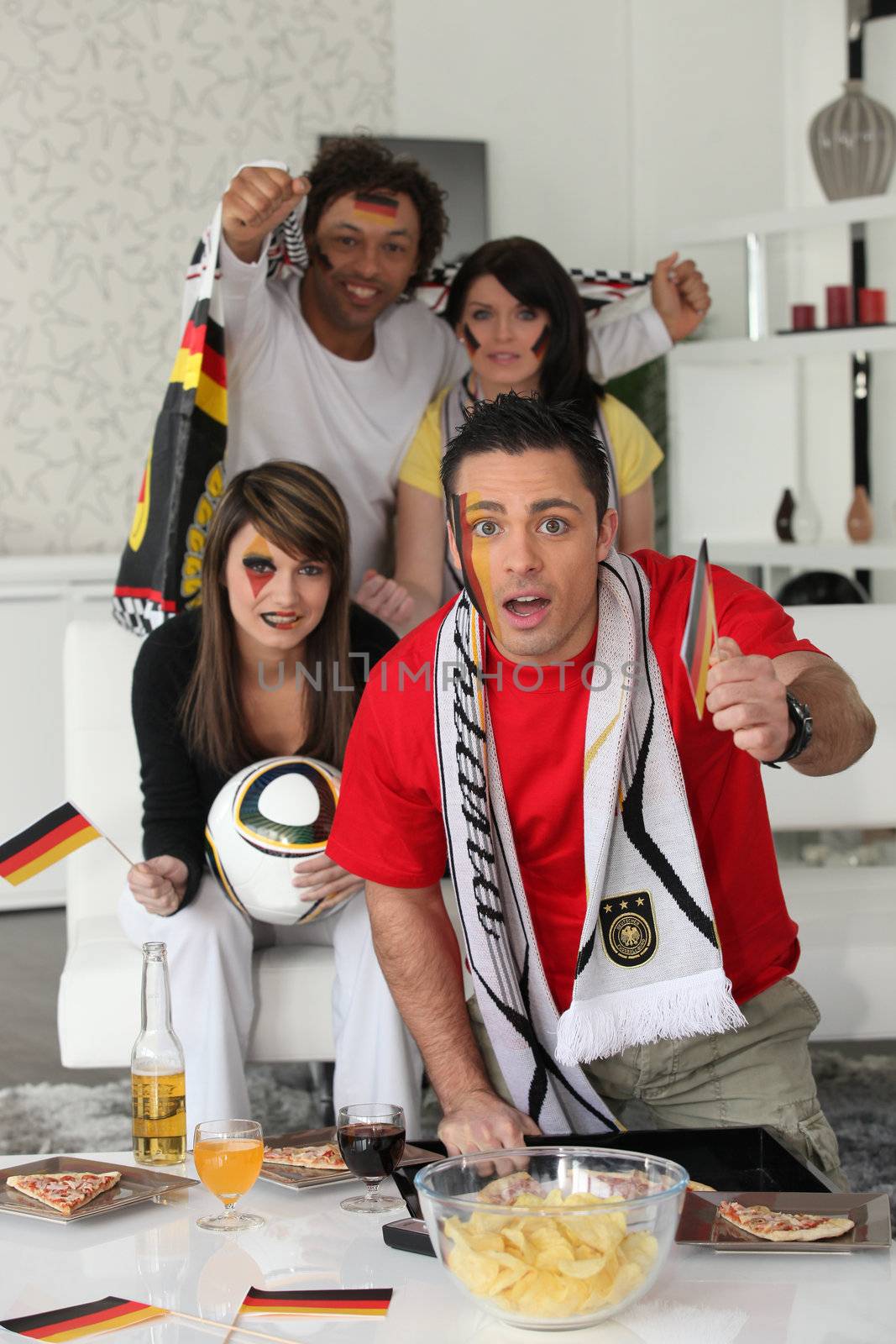 Supporters of Germany soccer team