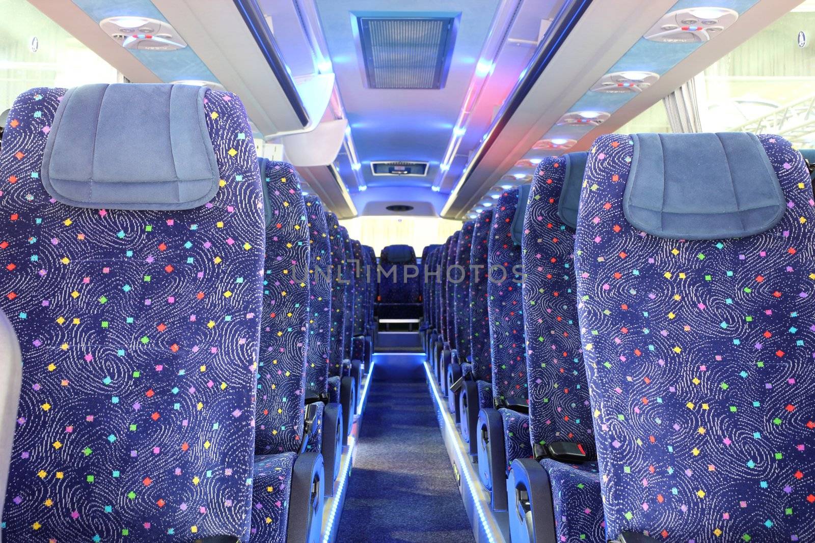 inside of new bus