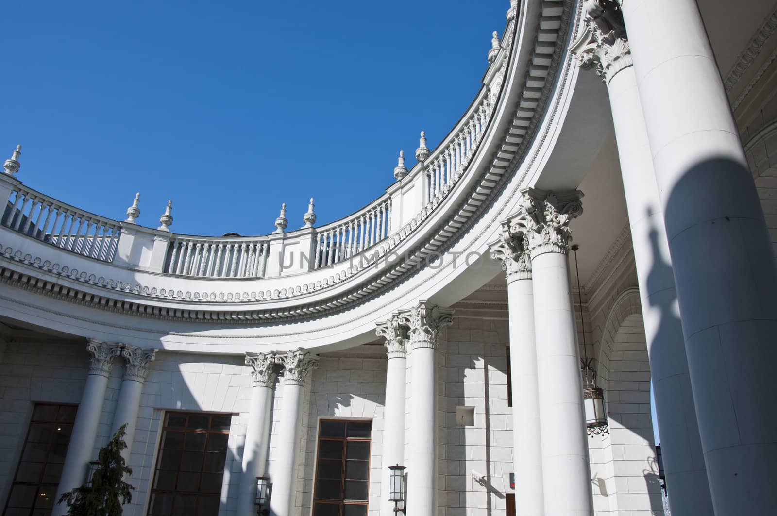 The railway station in Sochi. The architectural monument built 50 years