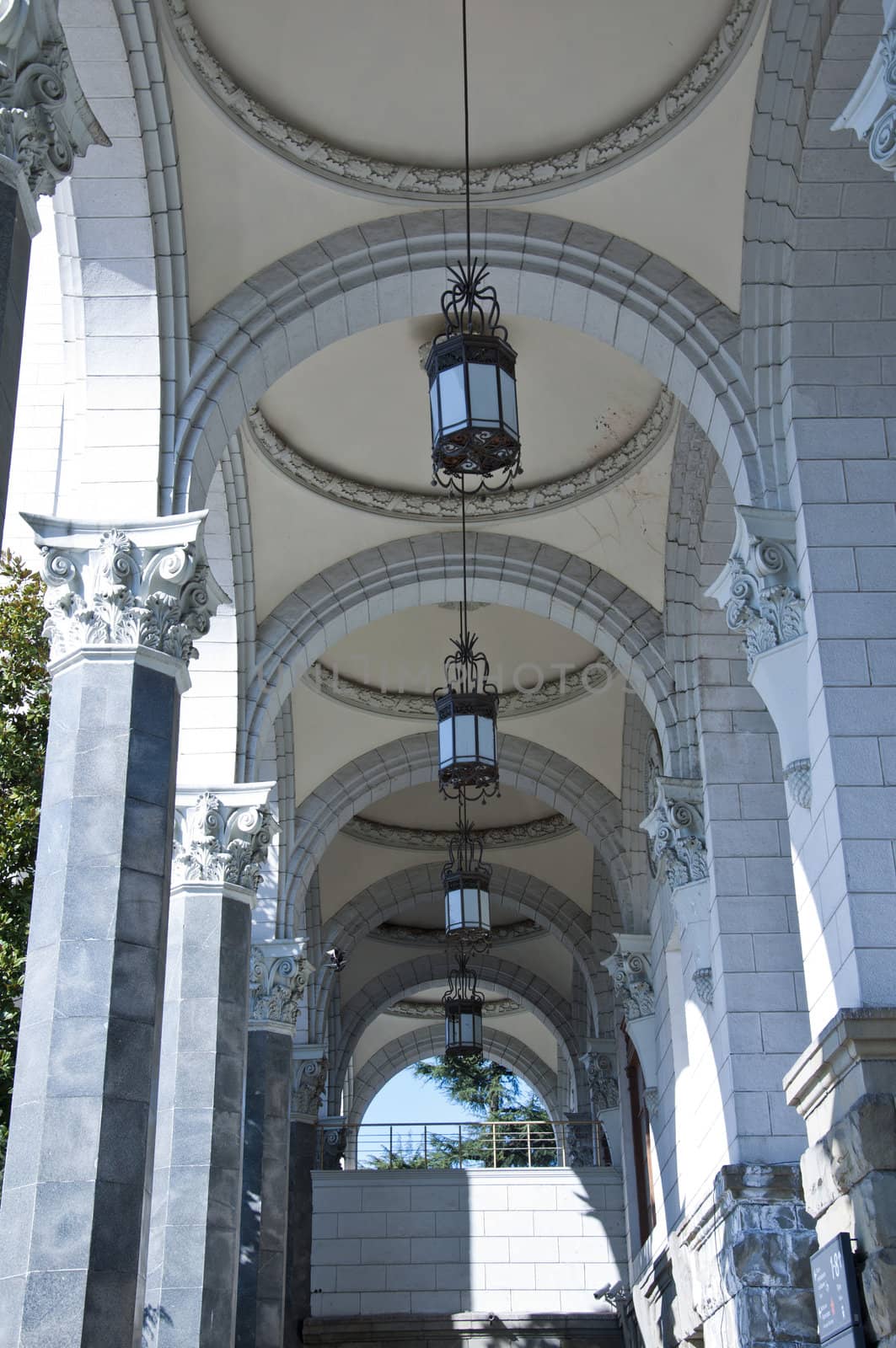 The railway station in Sochi. The architectural monument built 50 years