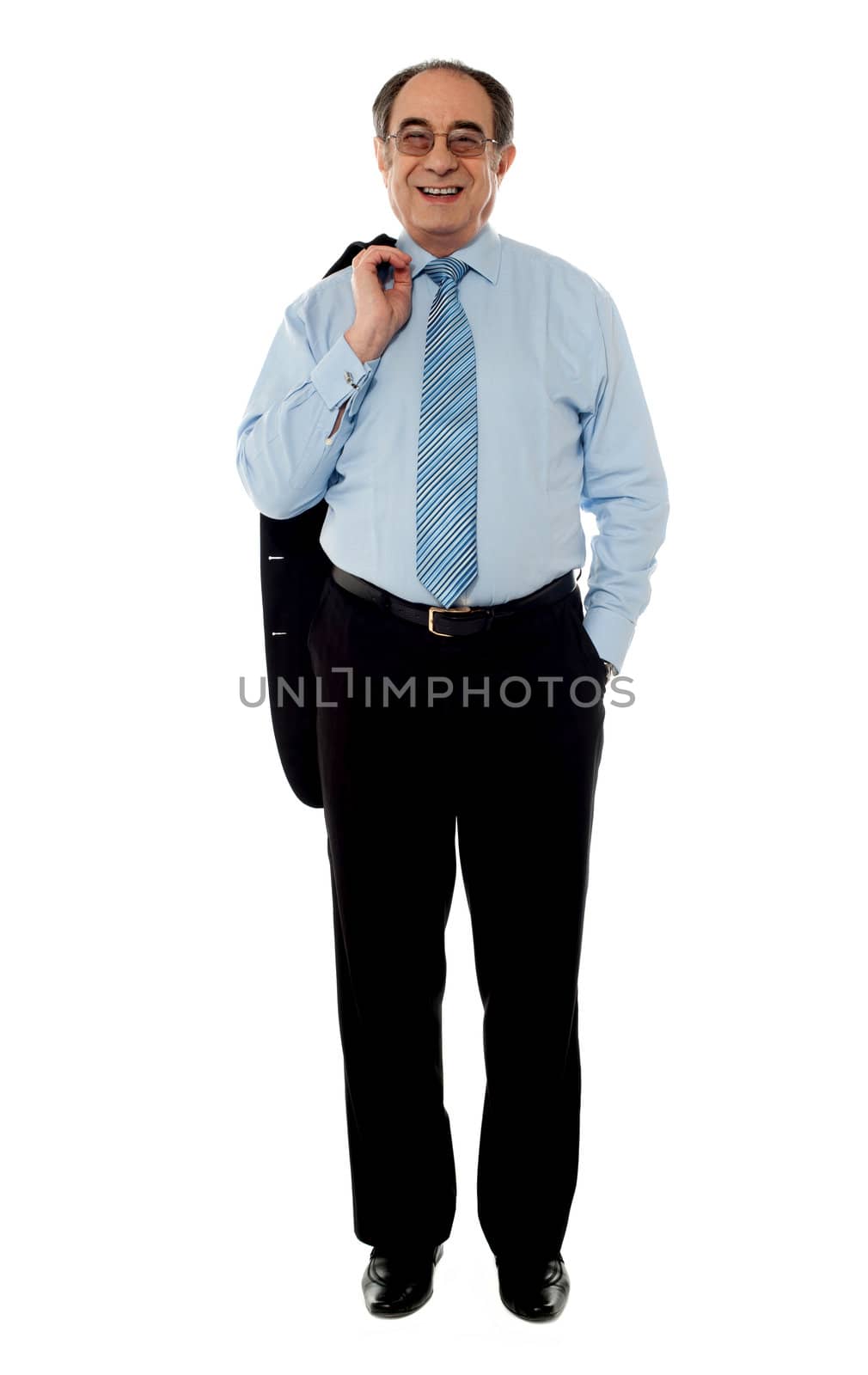 Business professional holding his coat by stockyimages