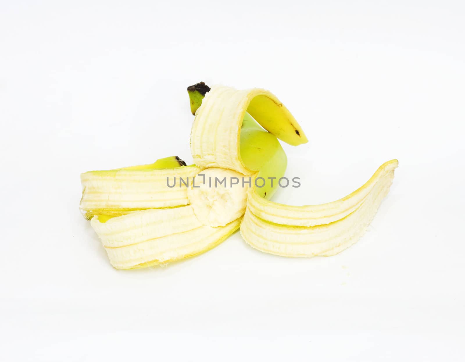 banana on white background  by schankz