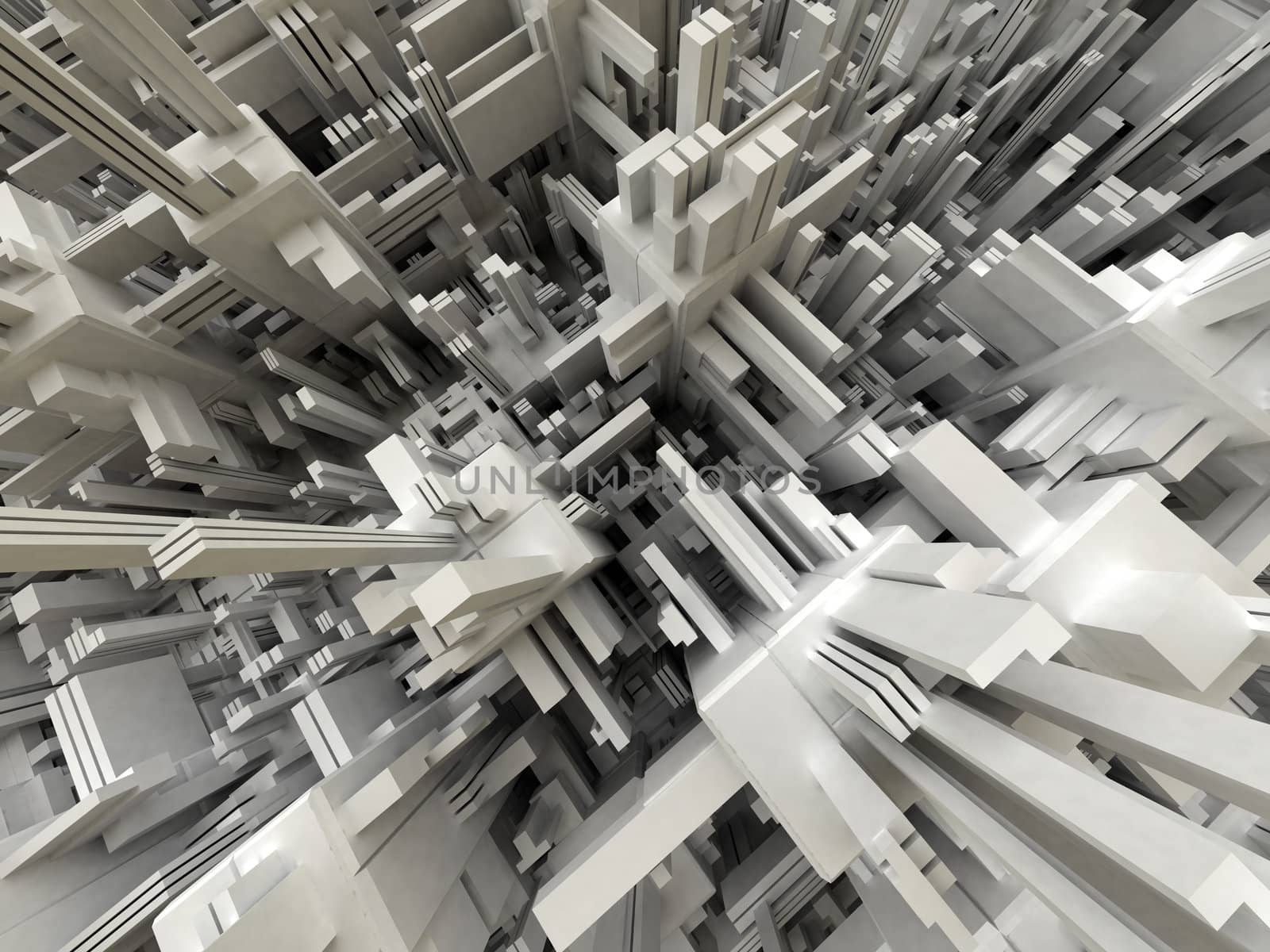 3d Abstract Modern Structure