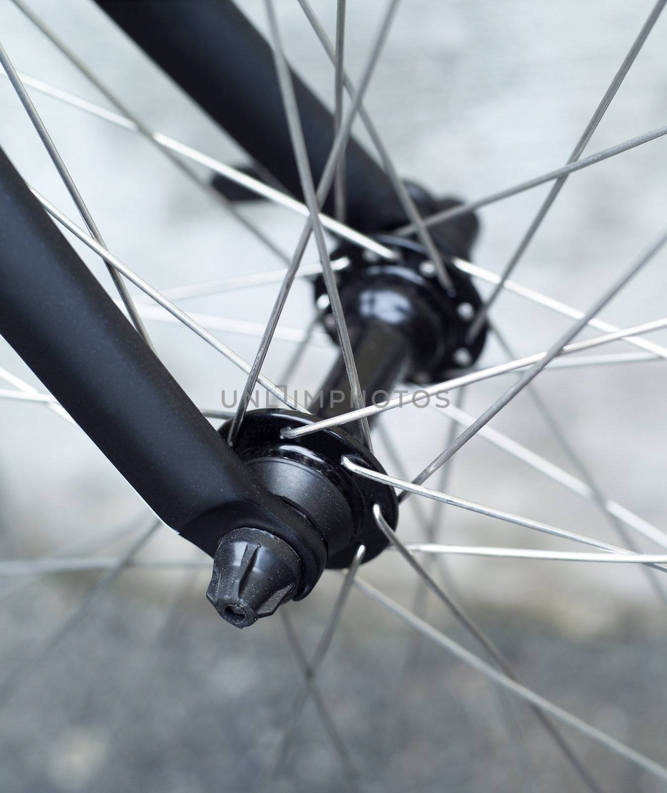 Close up of an Bicycle Wheel