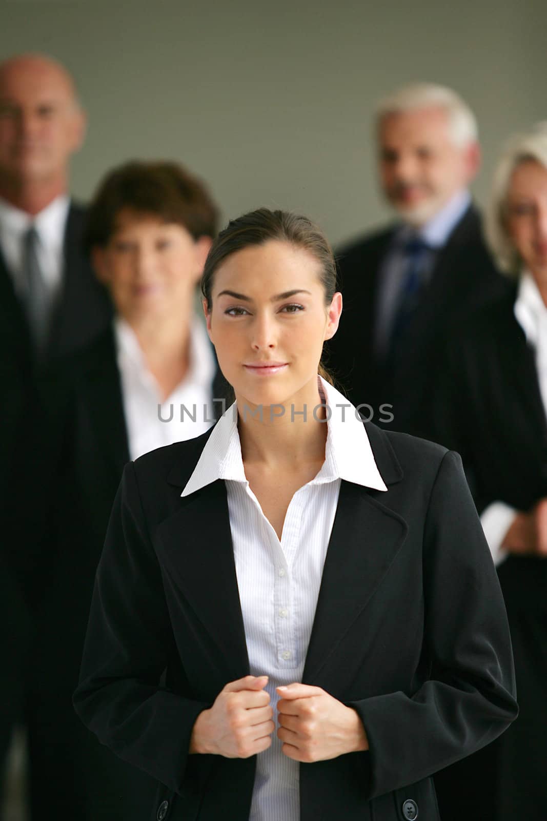 Portrait of a young businesswoman confident by phovoir
