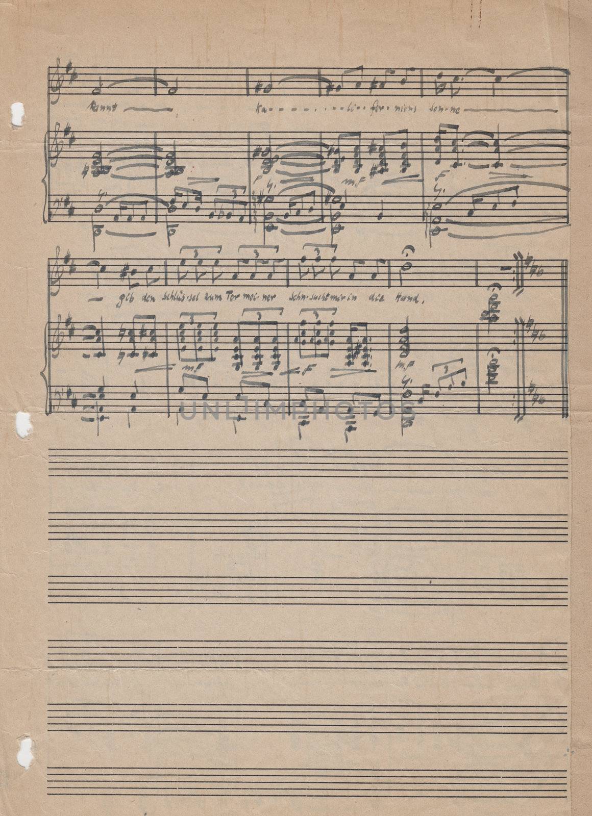 Old vintage sheet music by jeremywhat