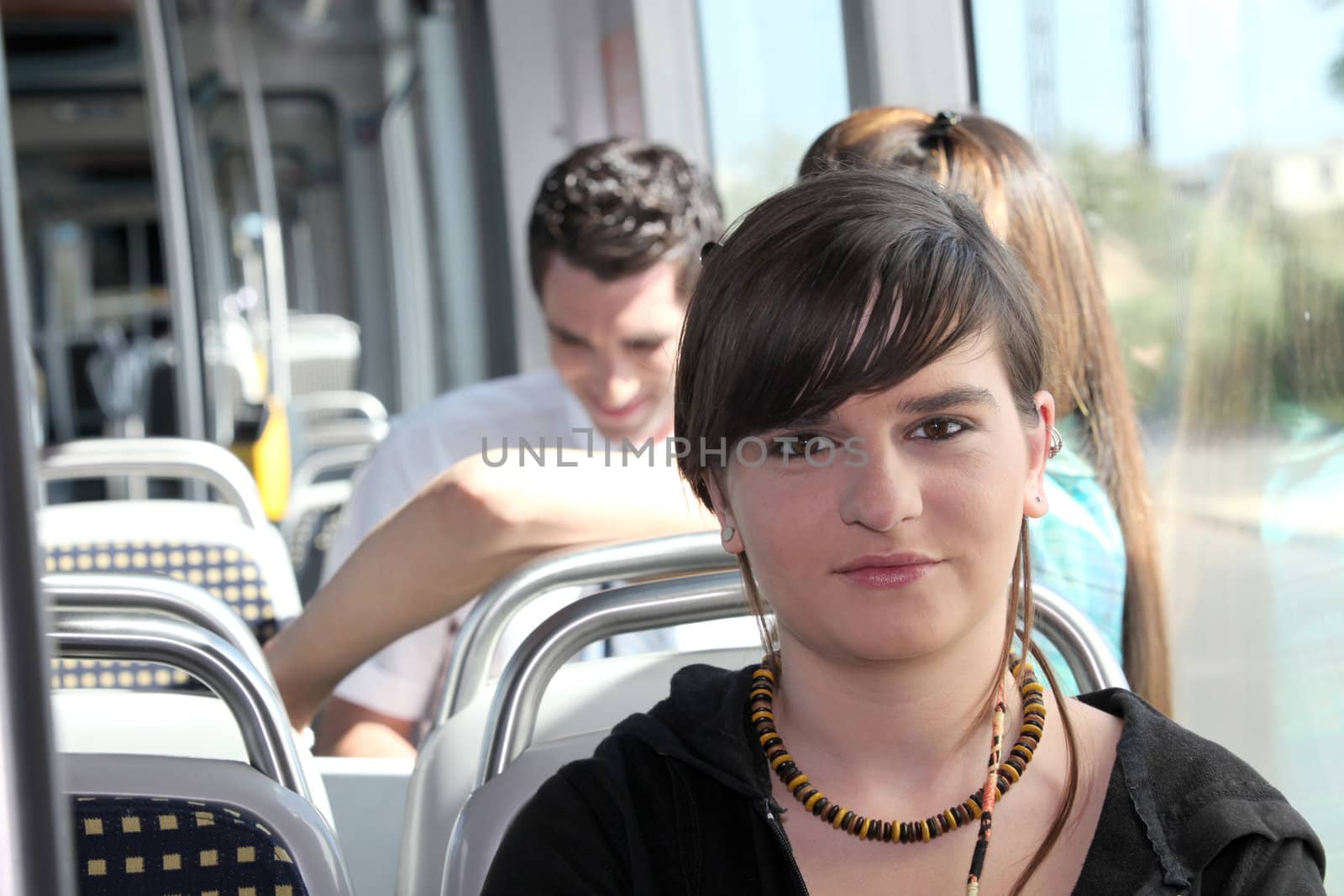 Teenager on the tram