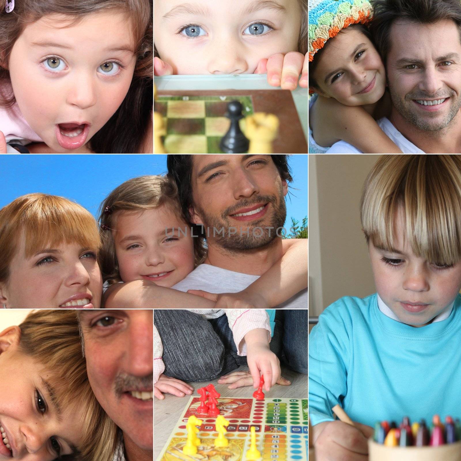 Collage of children by phovoir
