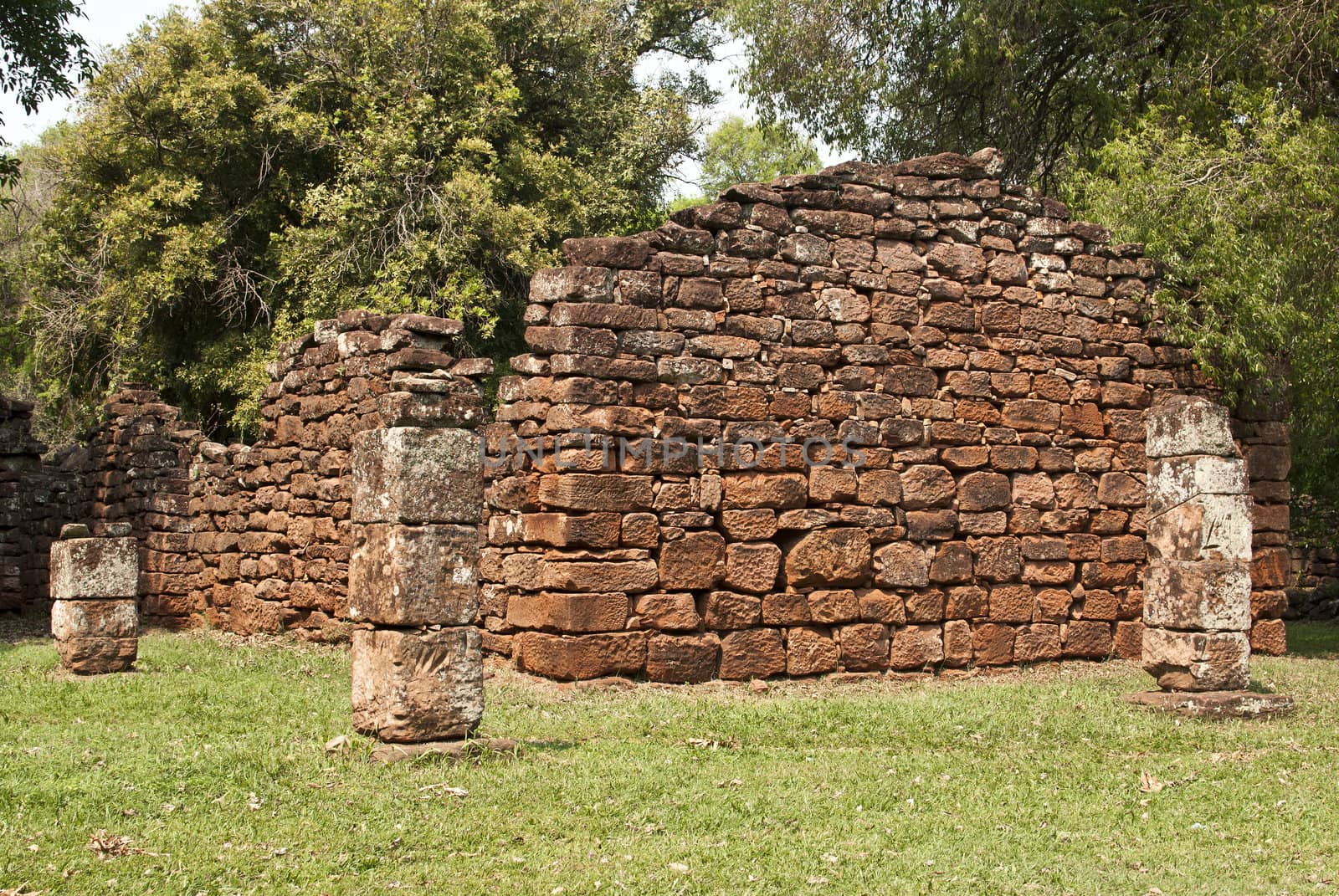 Ruins of San Ignacio, Argentina by lauria