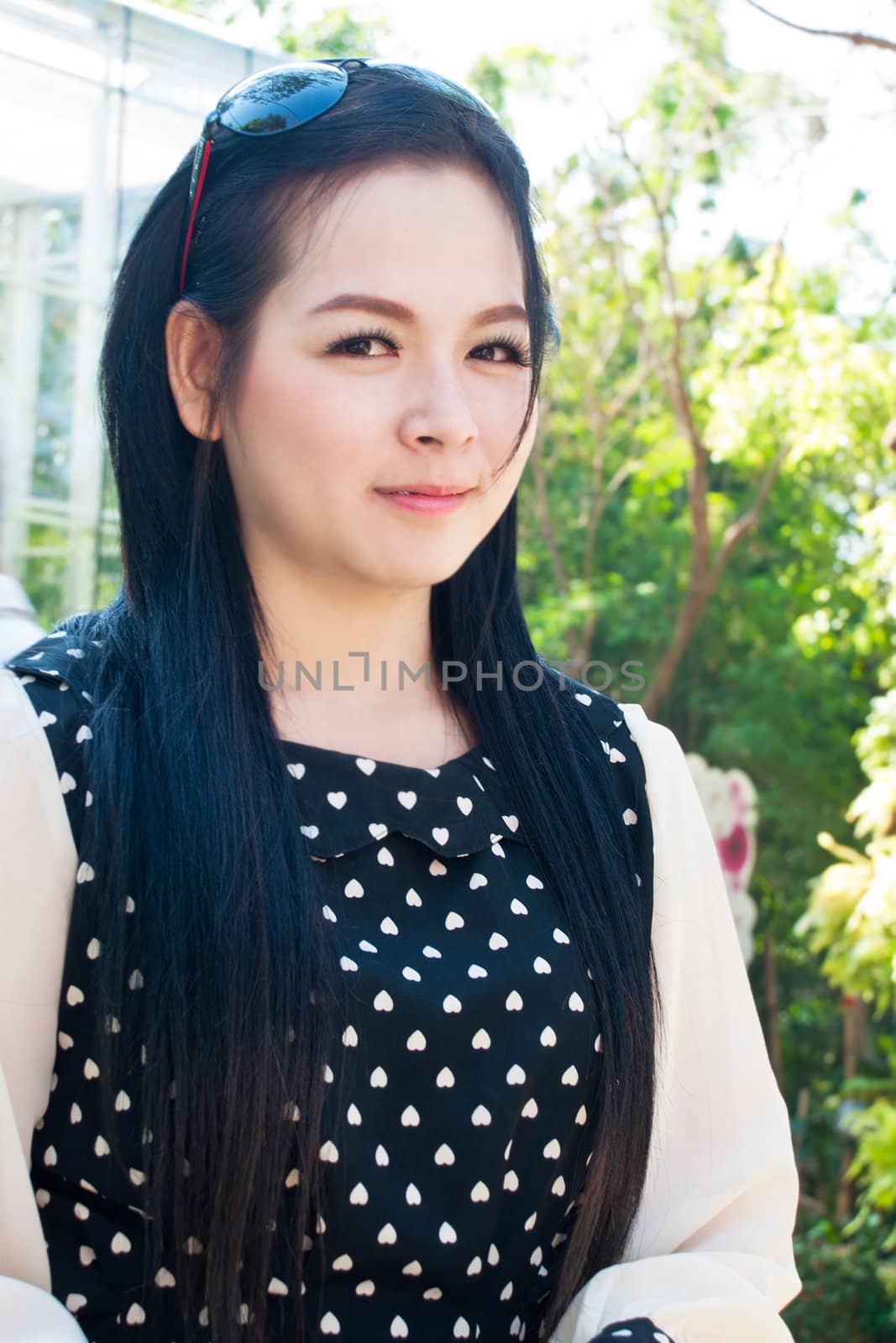 An image of a beautiful girl in the park of Thailand by Yuri2012