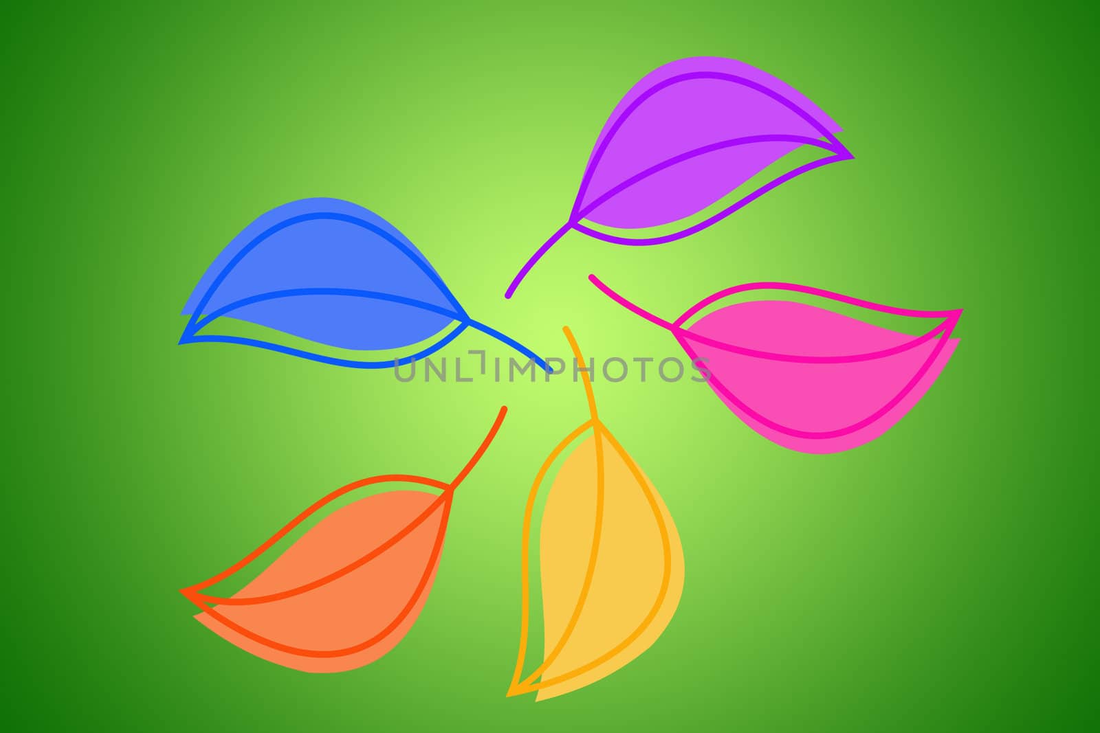 Colorful  leaves wallpaper. 