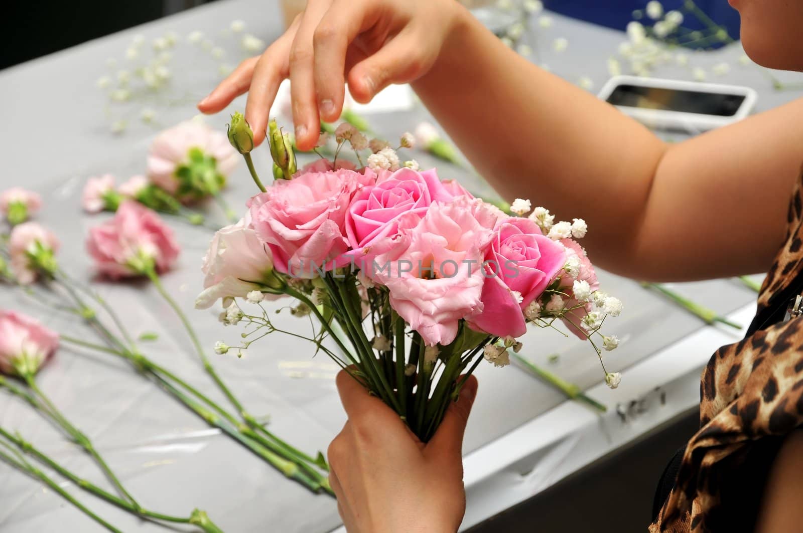 Hand made bouquet of flowers