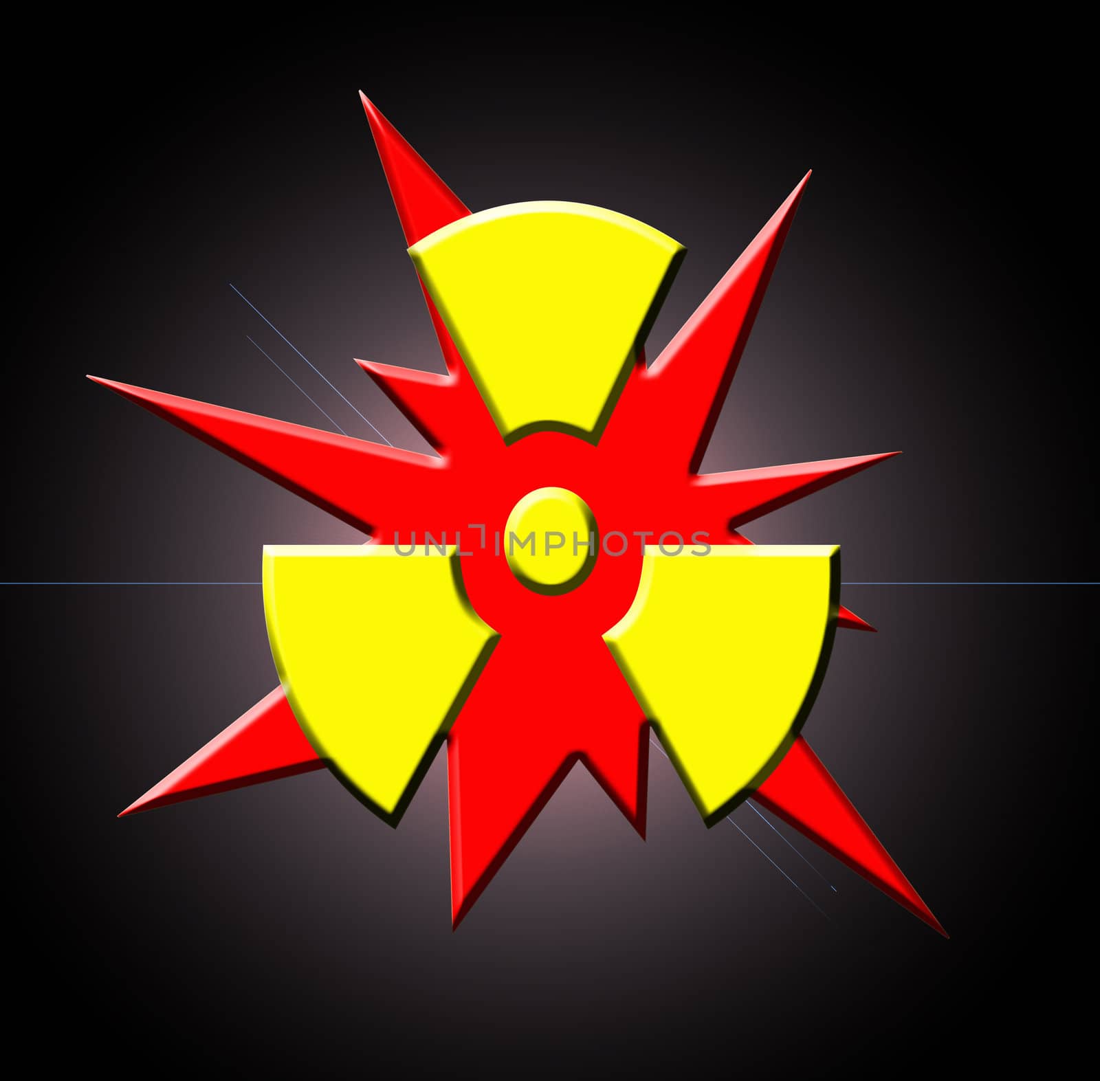 radioactive sign by schankz