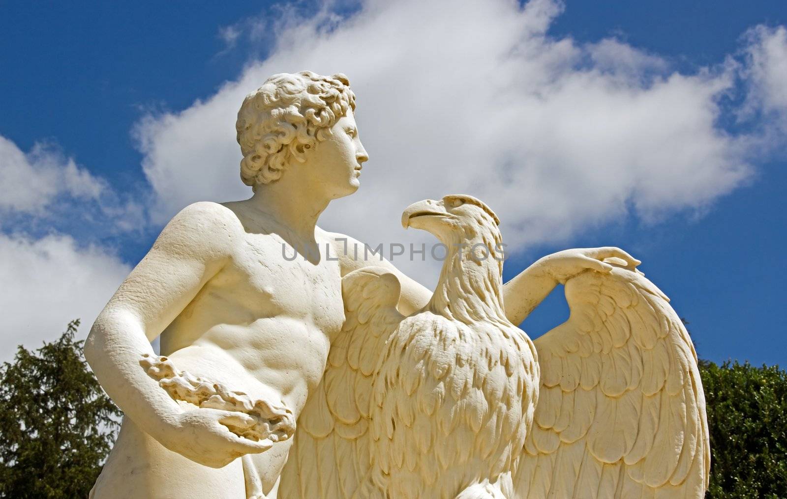Ganymede and the Eagle Zeus by neko92vl