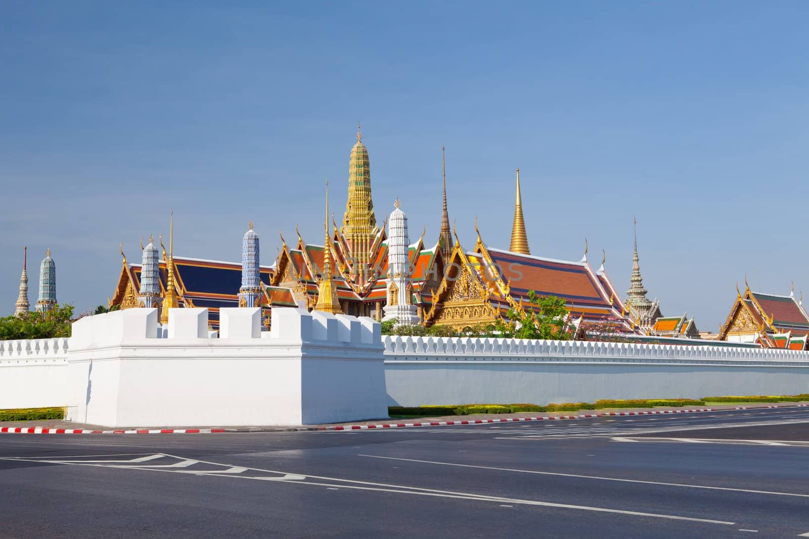 Wat Phra Kaew, Emerald Buddha Temple, Bangkok, Thailand.