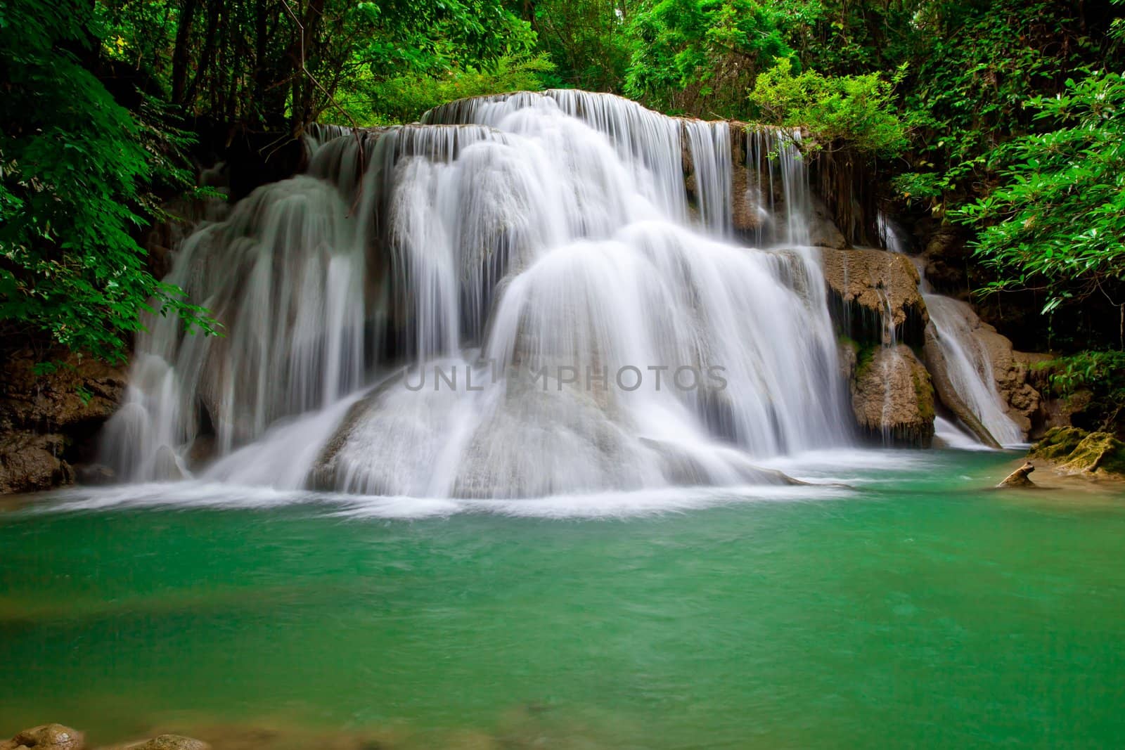 Deep forest Waterfall in Thailand