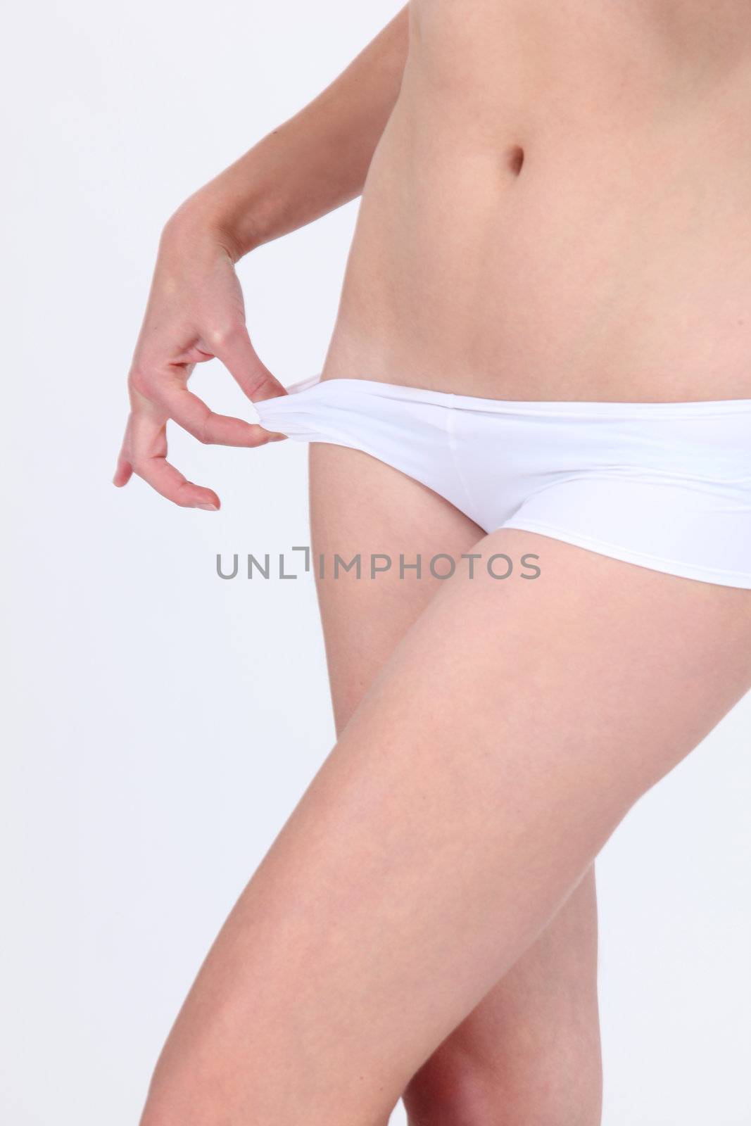 Girl in underwear