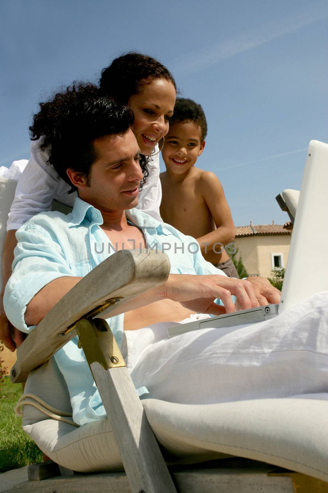 family on a summer vacation