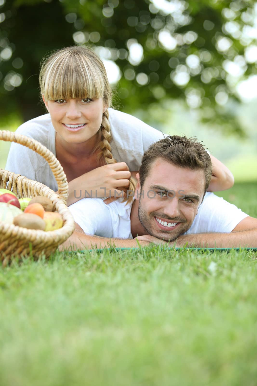 Couple's picnic by phovoir