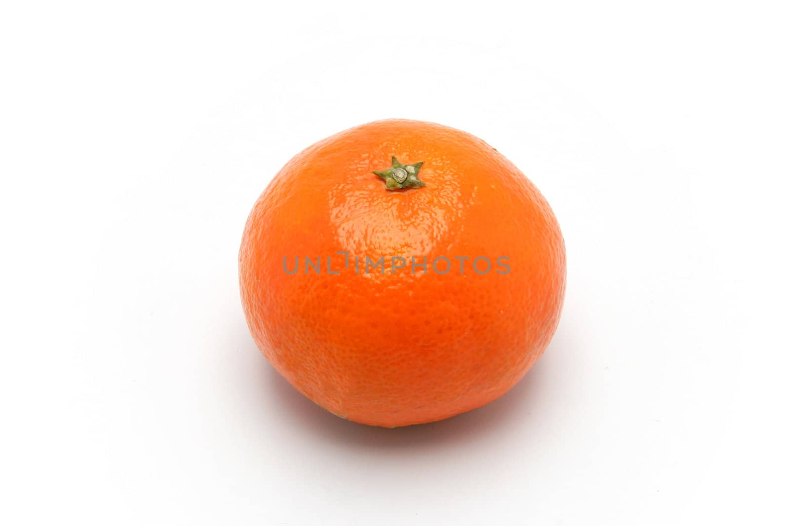 An orange on a white background by phovoir
